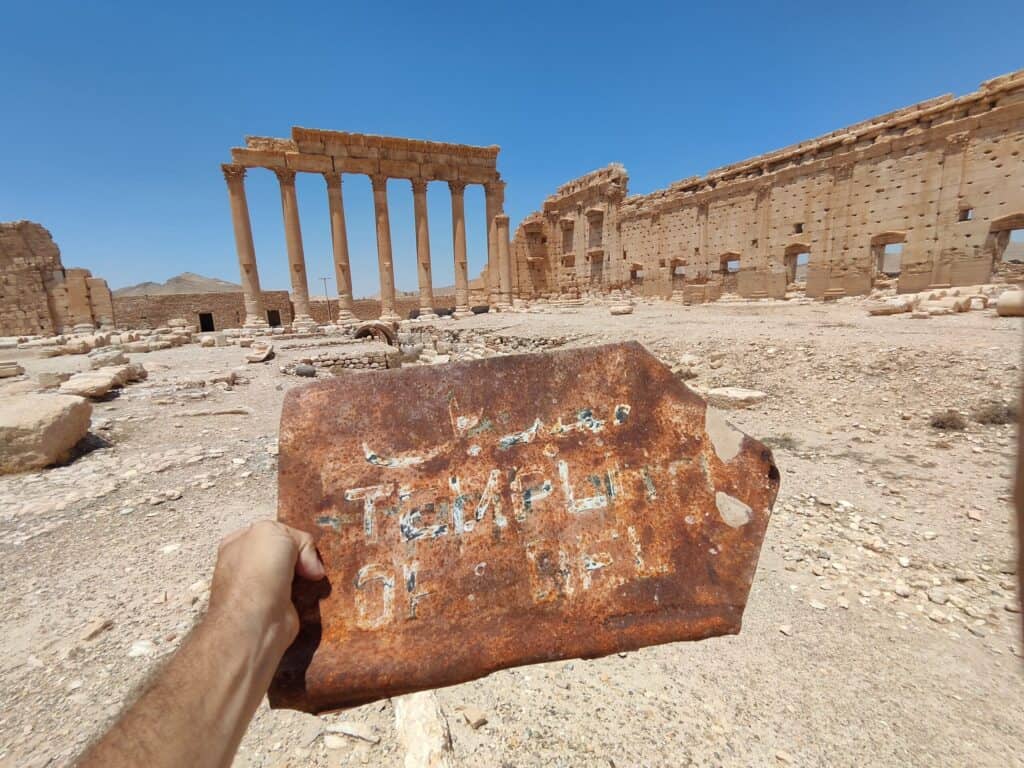 Palmýr pred vojnou a dnes|||